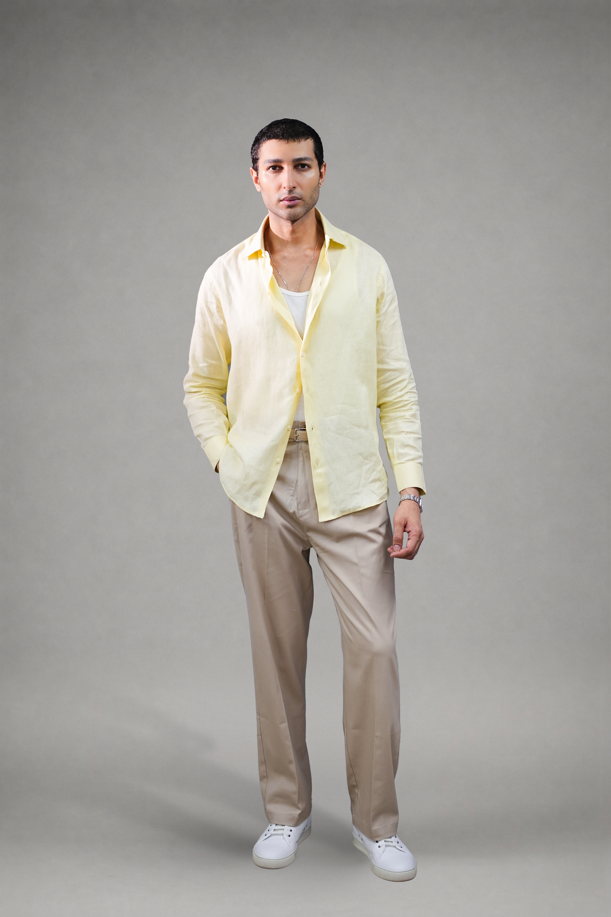 100% Linen Structured Shirt