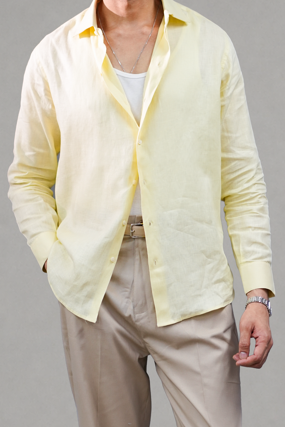 100% Linen Structured Shirt
