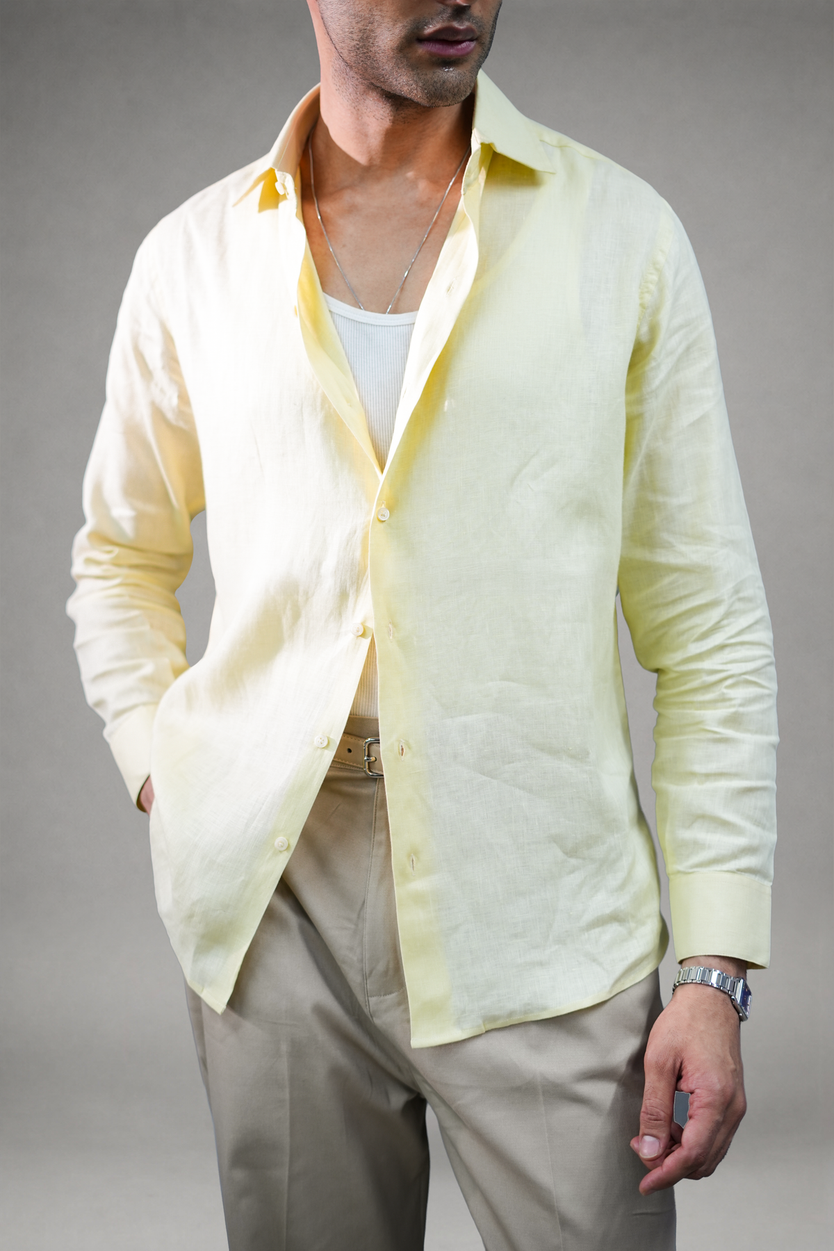 100% Linen Structured Shirt