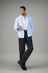 Double-Pleated High-Rise Trousers