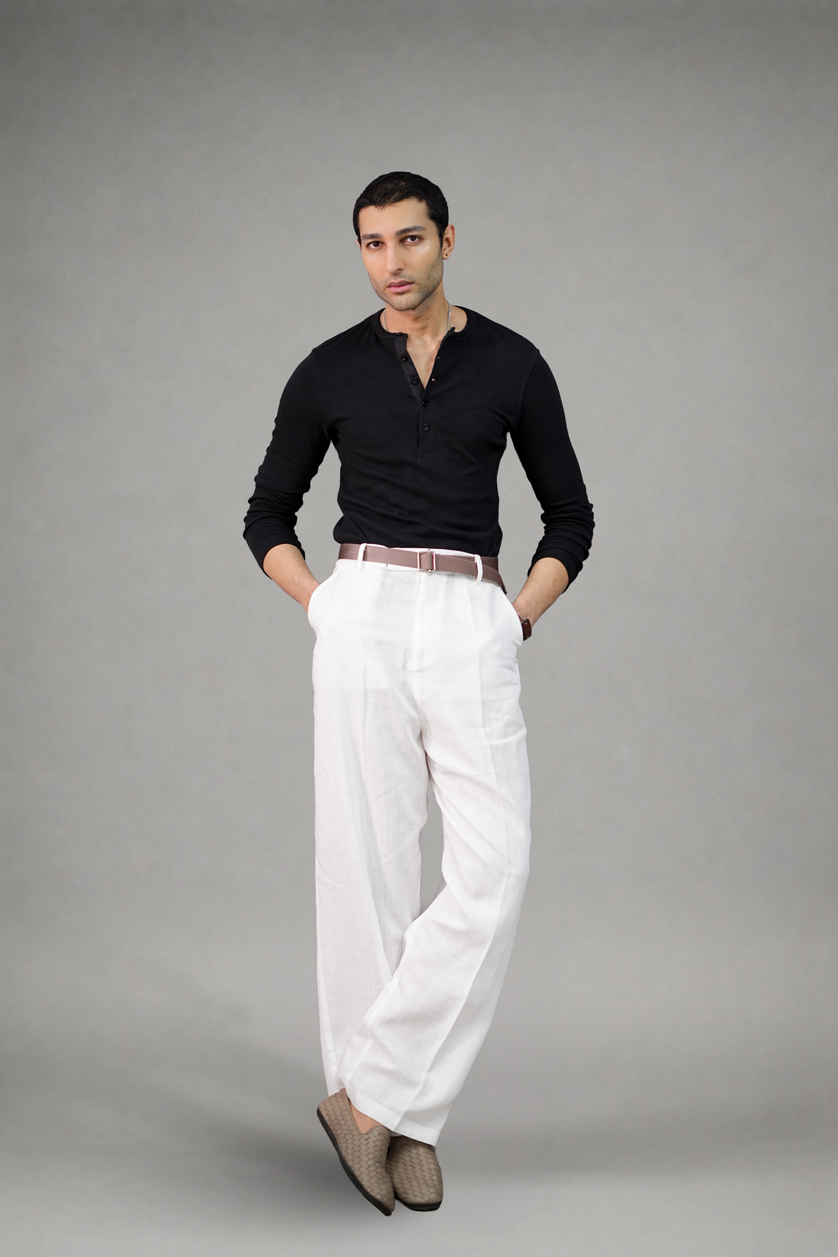 100% Linen Easy Trousers