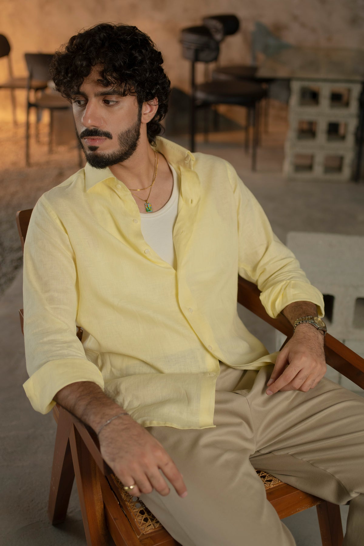 100% Linen Structured Shirt