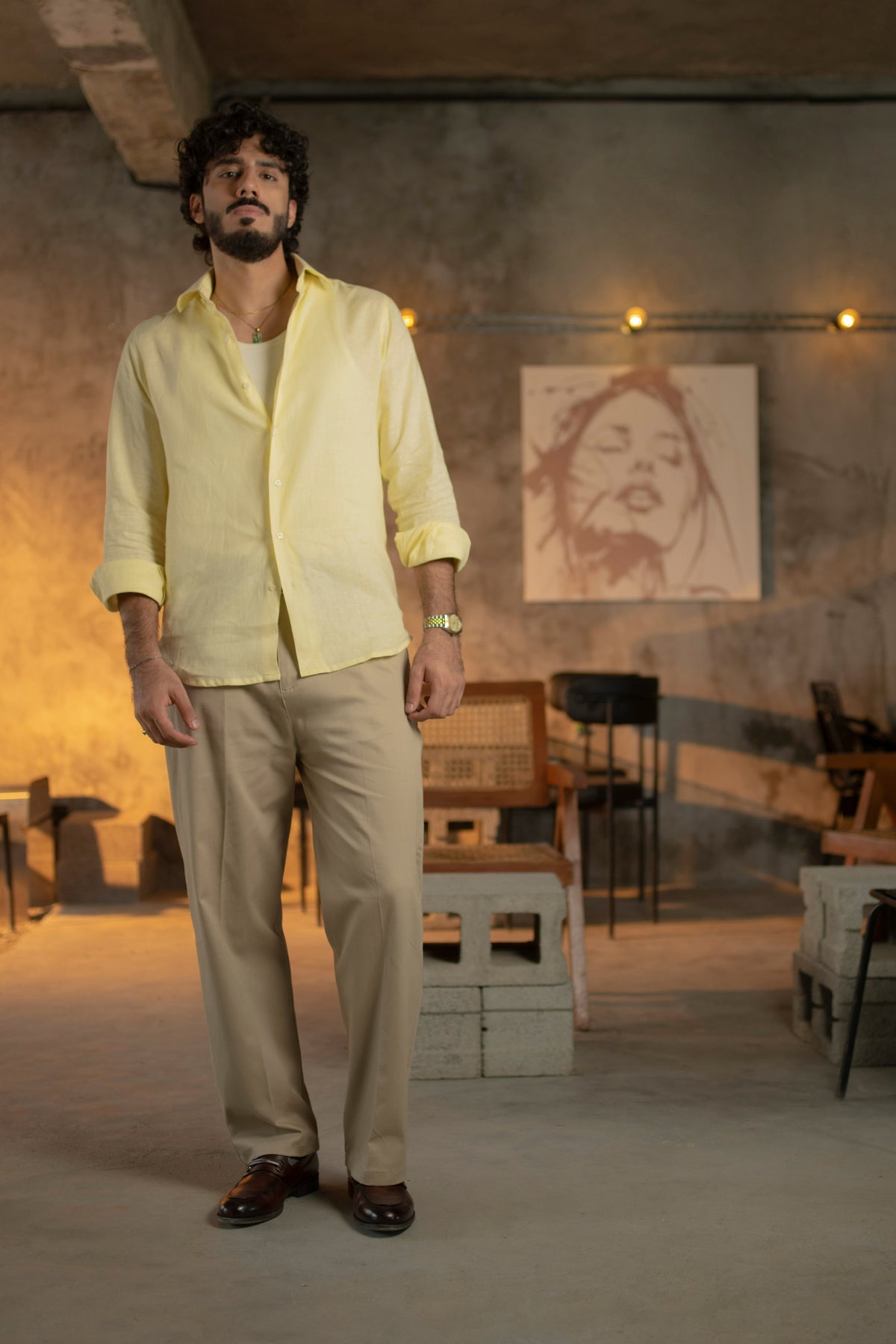 100% Linen Structured Shirt