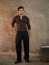 Double-Pleated High-Rise Trousers