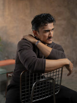 Cotton Slim Ribbed Henley