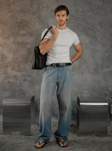 Cotton Slim Ribbed Tee