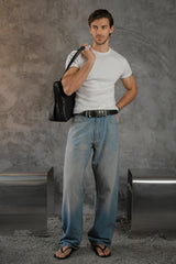 Cotton Slim Ribbed Tee
