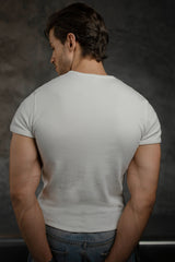 Cotton Slim Ribbed Tee
