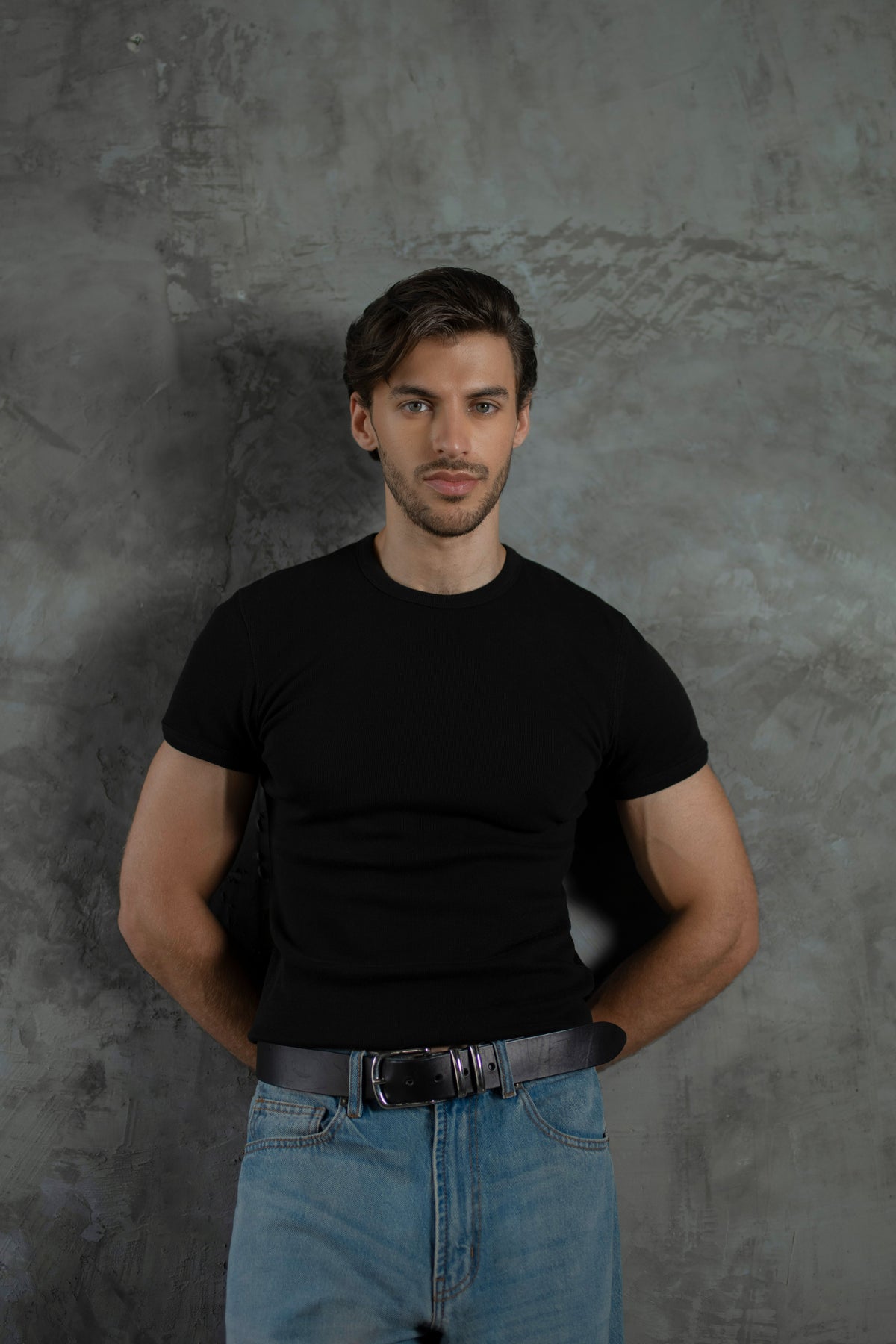 Cotton Slim Ribbed Tee