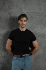 Cotton Slim Ribbed Tee