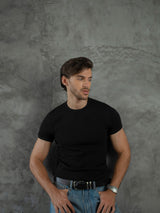 Cotton Slim Ribbed Tee