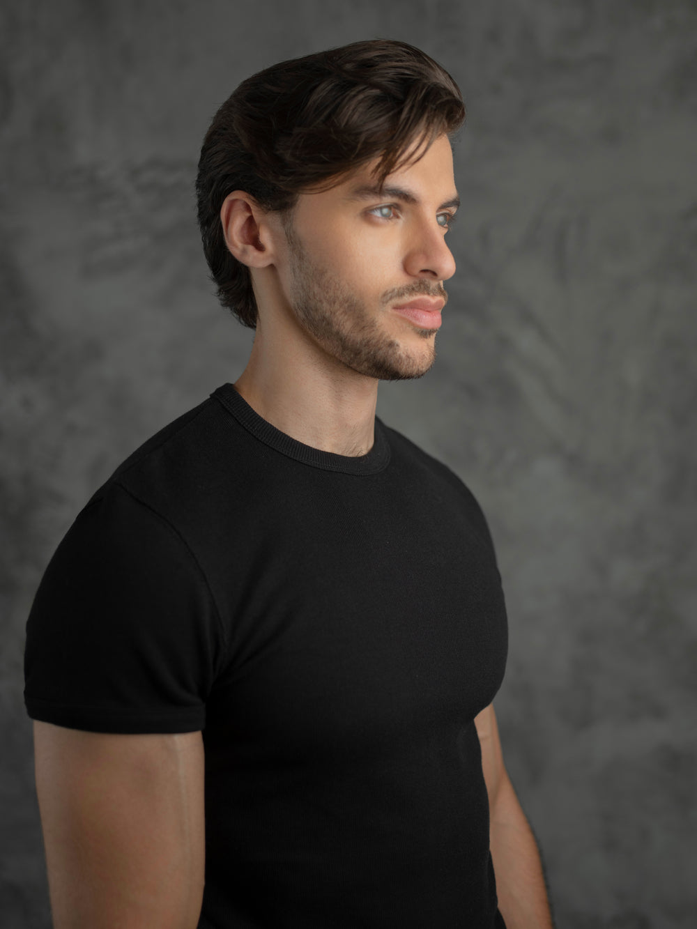 Cotton Slim Ribbed Tee
