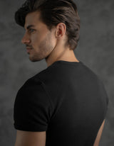 Cotton Slim Ribbed Tee
