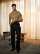 Double-Pleated High-Rise Trousers