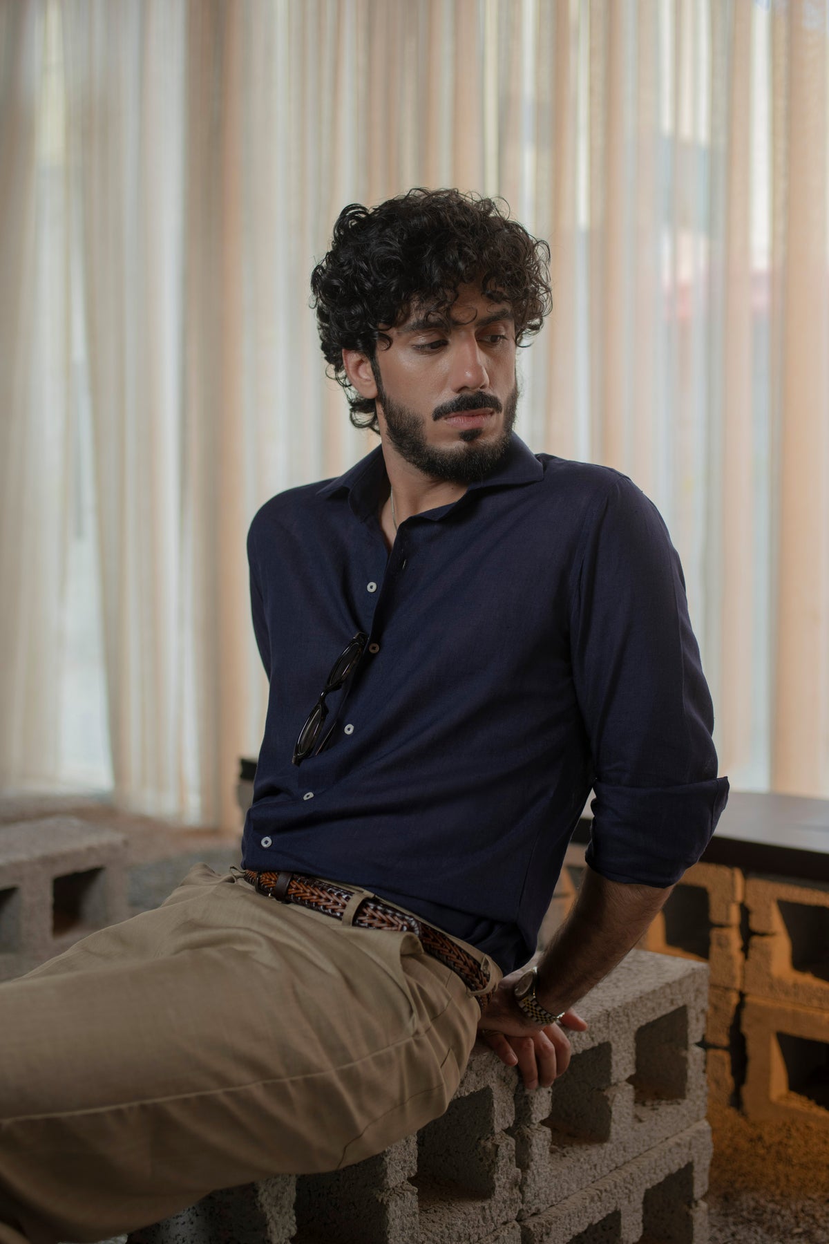 100% Linen Structured Shirt