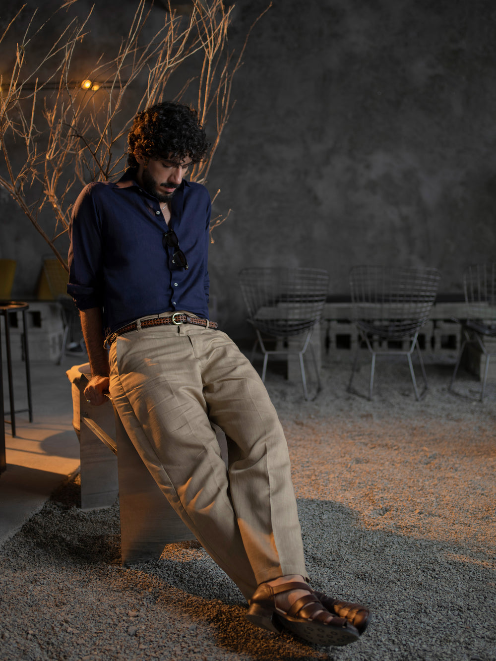 Pure Linen Easy Trousers