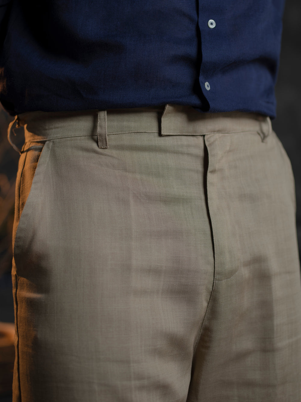 Pure Linen Easy Trousers