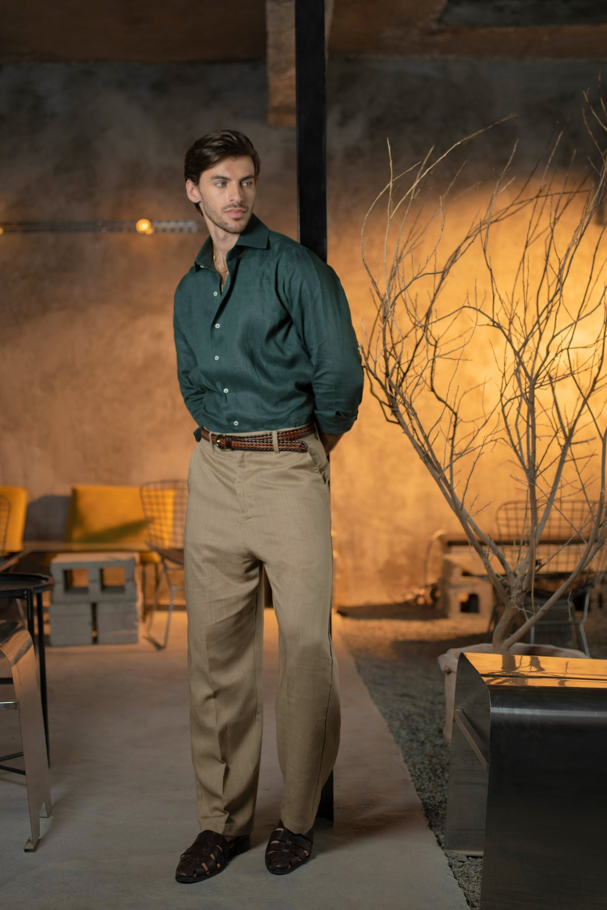 100% Linen Structured Shirt