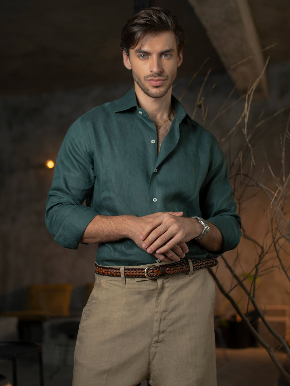 Structured Pure Linen Shirt