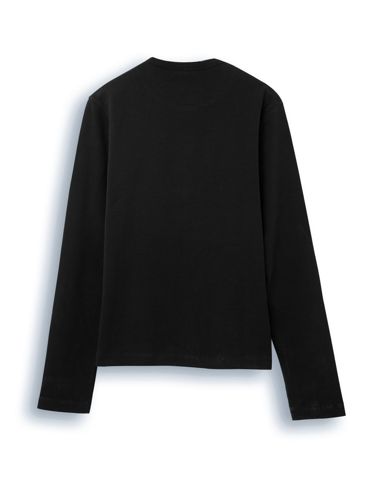 Cotton Slim Ribbed Henley