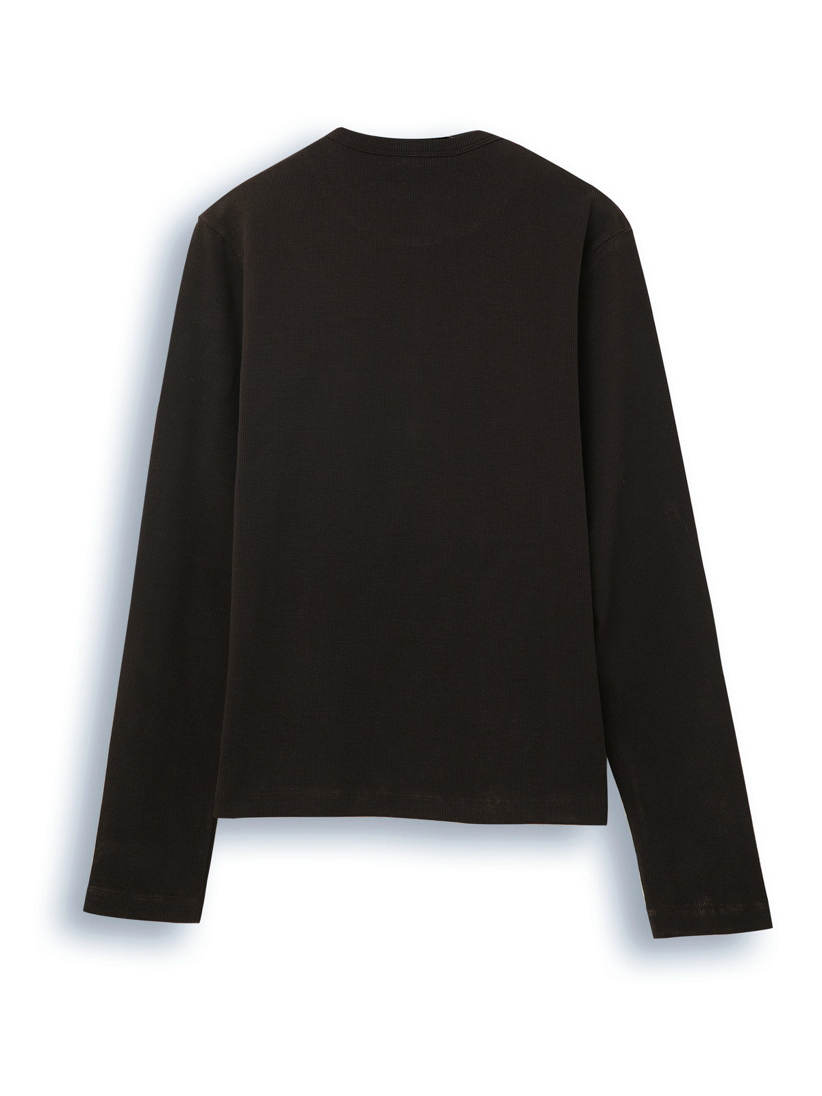 Cotton Slim Ribbed Henley