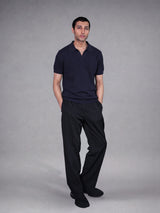 100% Cotton Cable-Knit Polo